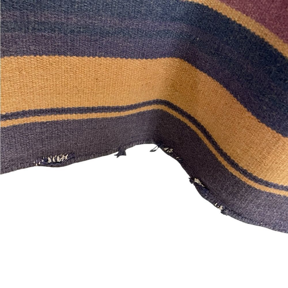 Wool Kilim Rug Pink Blue Yellow - Picture 3 of 10